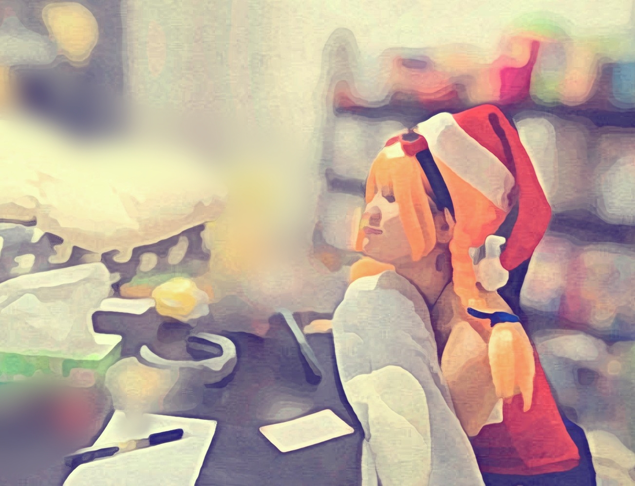 こたつでぬくぬくサンタアイカちゃん　あいかわいちご様