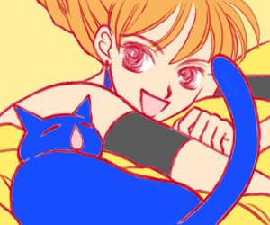 アイカと青い猫　ケロンチュ様